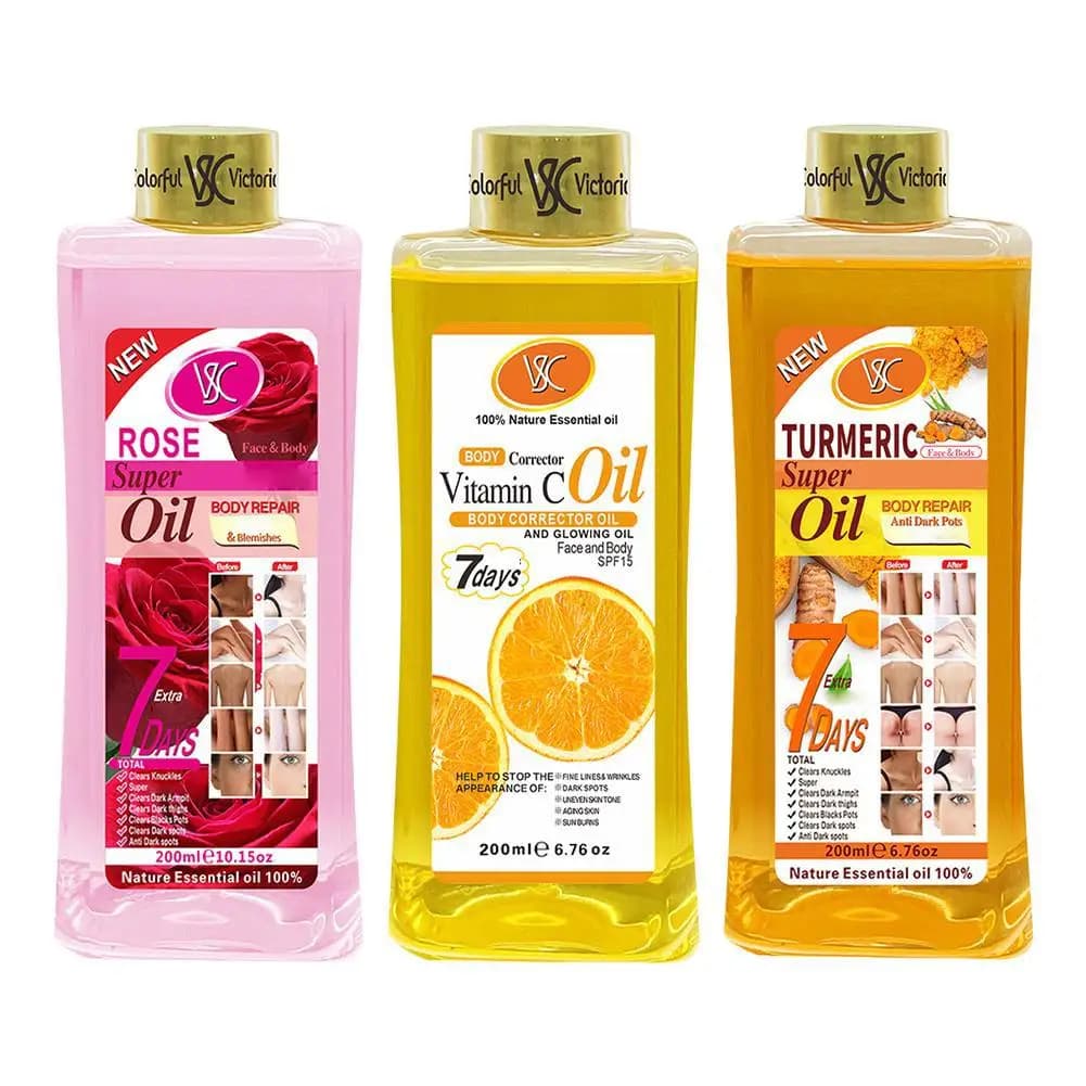 Huile de massage corporel, huile essentielle de curcuma/Rose/vitamine C, nourrit en profondeur, éclaircissant, lissant, aromathérapie pour la peau du corps