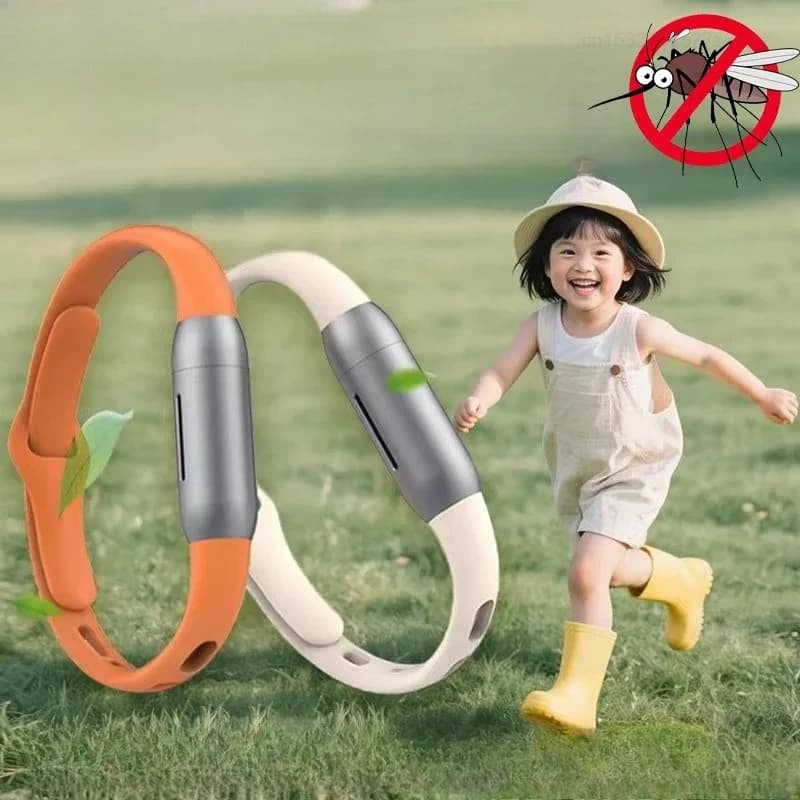 Bracelet anti-moustiques à l'huile essentielle de plantes naturelles, bracelet pour poignet, enfant, adulte, voyage en plein air, imperméable, résistant à la transpiration