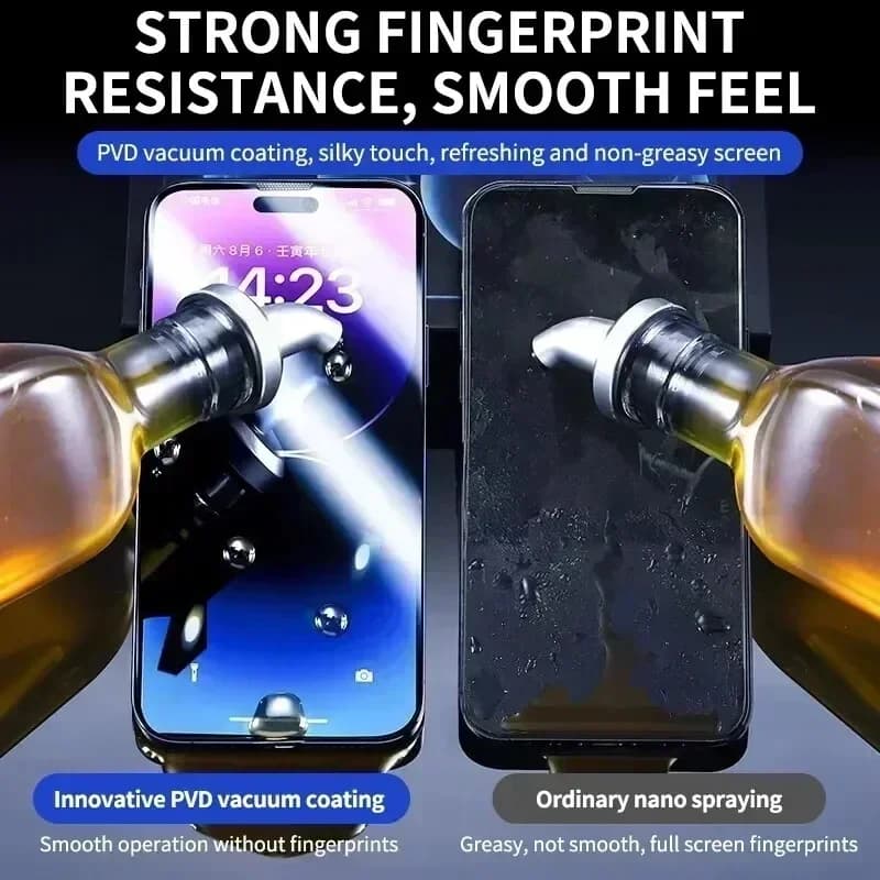 Protecteur d'écran, revêtement oléophobe, sans poussière, Installation facile, pour iPhone 14 11 13 12 15 Pro Max Mini XS X XR 17 16 Plus, verre