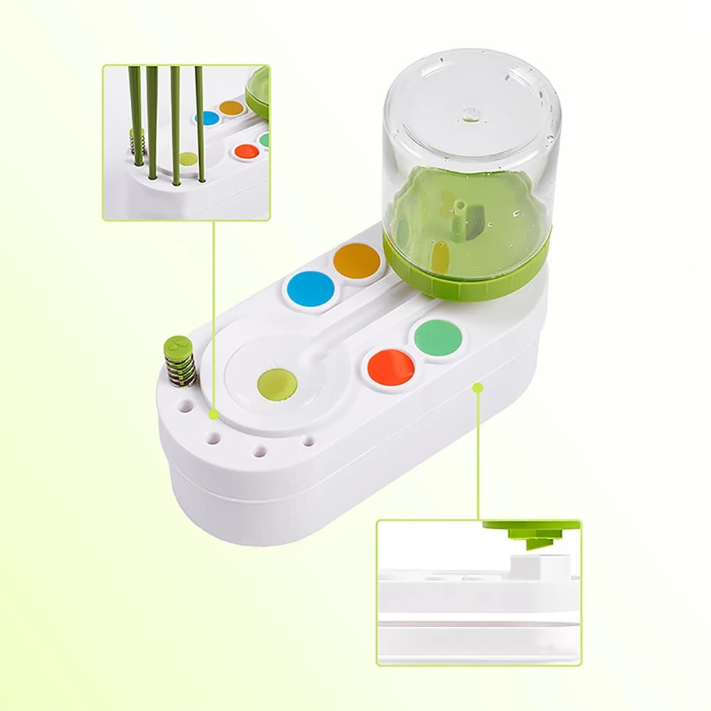 Nettoyant pour pinceaux à peinture, rinçage pour aquarelle avec nettoyeur de canalisations, tasse de rinçage, distributeur d'eau, nettoyeur de pinceaux à peinture à l'huile, outils d'art