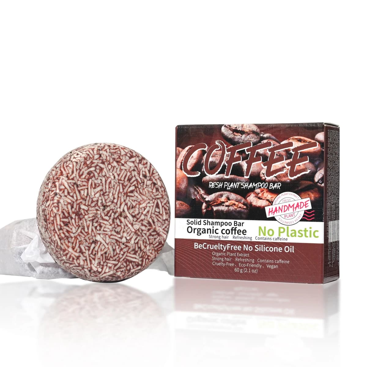 Shampoing aromatisé au café, savon aux huiles essentielles nourrissant pour cheveux, savon fait main, contrôle de l'huile pour hommes et élimination des pellicules, shampooing solide