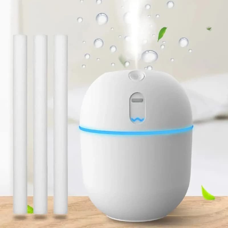Recharge de filtre pour humidificateur, Mini mèches de diffuseur d'air, bâtons de filtre en coton, mèches de remplacement, bâton de diffuseur d'humidificateur Portable