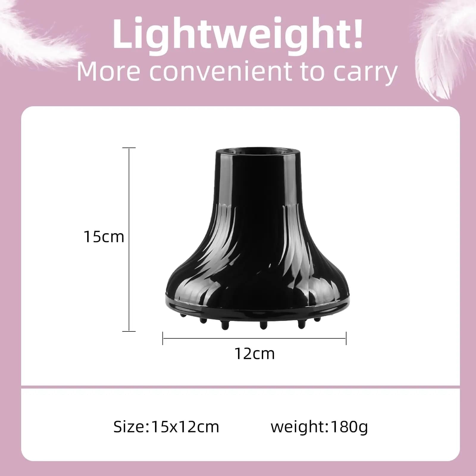 Diffuseur universel pour sèche-cheveux pour femmes, accessoire pour cheveux longs et bouclés, de 3,5 cm à 5 cm, pour cheveux ondulés et lisses, outil de coiffage