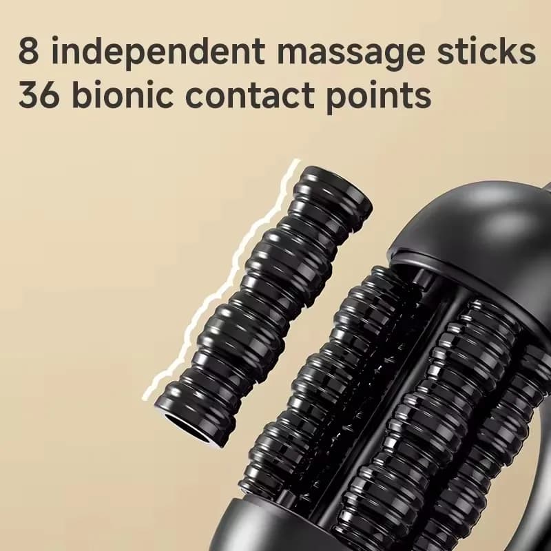 Masseur électrique à rouleaux rechargeable sans fil pour la relaxation musculaire, outil de massage profond des tissus pour soulager les douleurs aux pieds, aux mollets et aux jambes