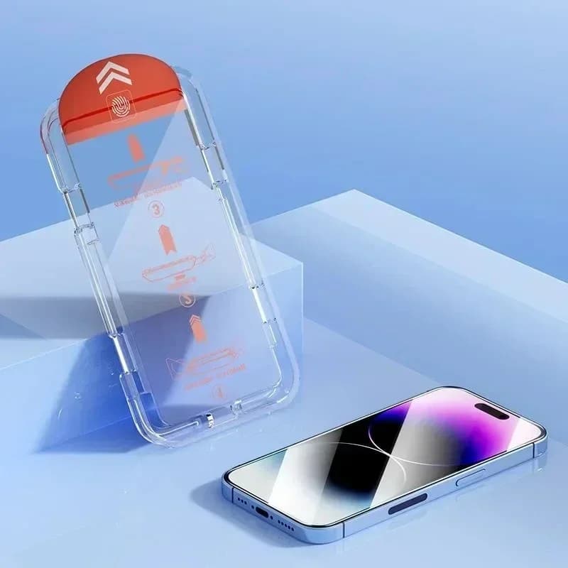 Protecteur d'écran, revêtement oléophobe, sans poussière, Installation facile, pour iPhone 14 11 13 12 15 Pro Max Mini XS X XR 17 16 Plus, verre