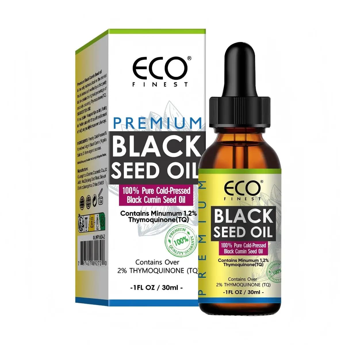 Huile de cumin noir ECO, première qualité, pour la croissance des cheveux, épaississement des cheveux, huile pressée à froid, nourrissante pour les ongles et la peau, antioxydante, huile de massage co