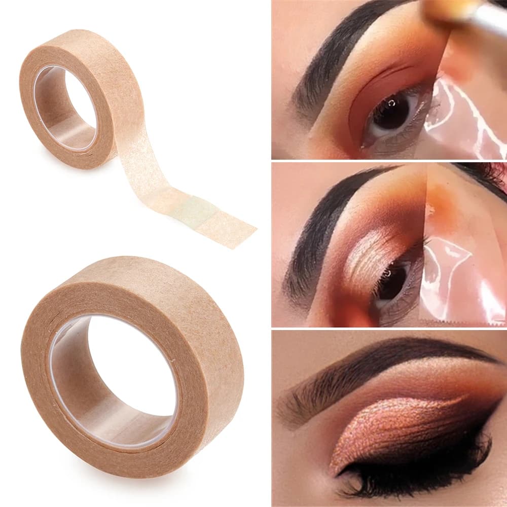 Rouleau d'autocollants pour lifting des yeux, ruban adhésif Double paupière Non tissé naturel Invisible simple face, fard à paupières, Eyeliner, outil de maquillage, 1 rouleau