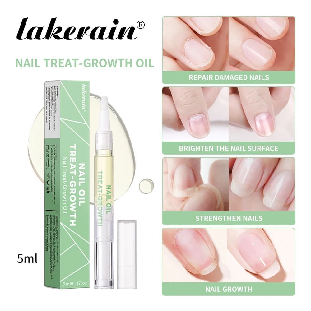 Huile de renforcement pour la croissance des ongles, 5ml, huile saine et forte pour la croissance des ongles, aide à fendre les ongles fins, réparation de manucure, huile pour cuticules