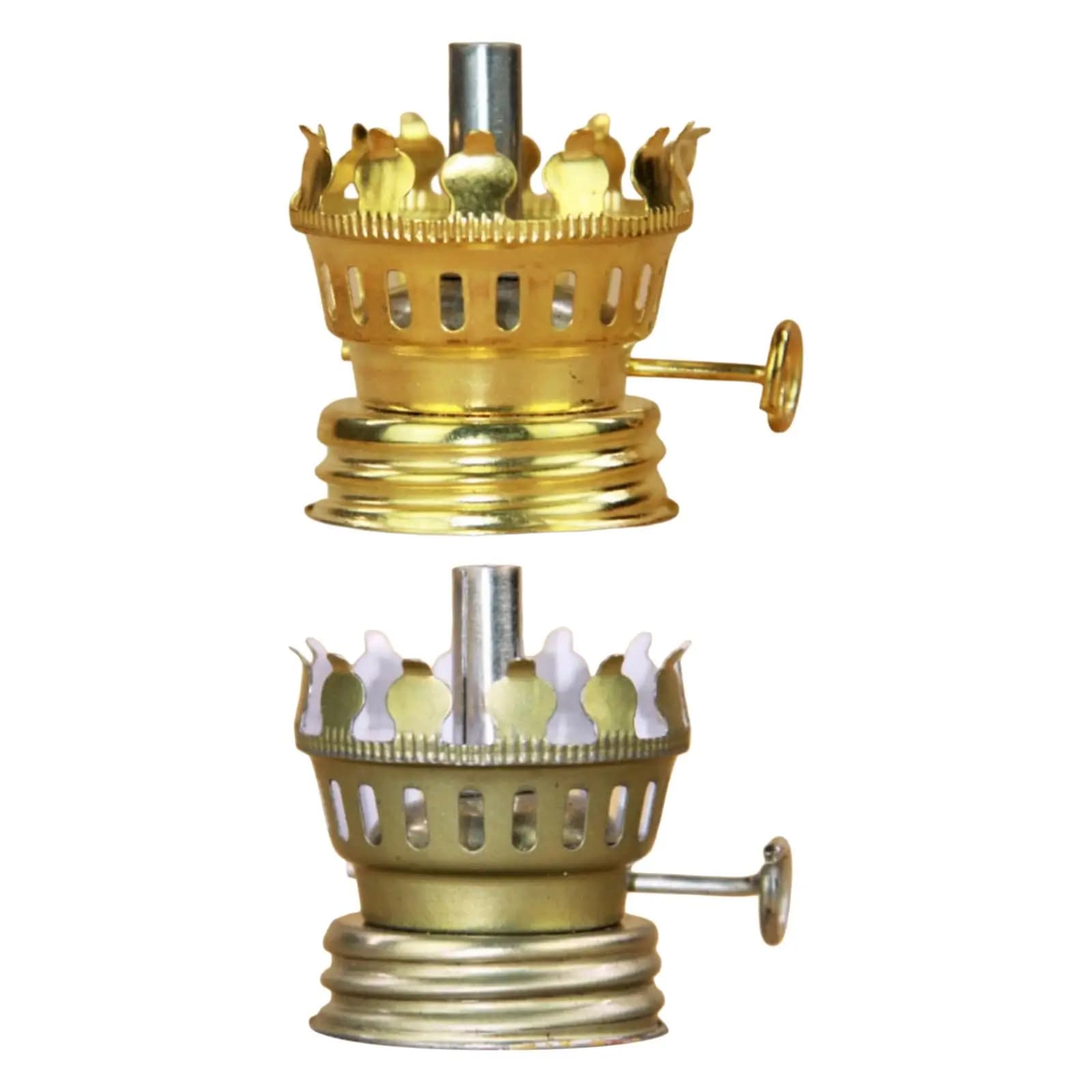 Brûleur de lampe à huile de style vintage pour lampe antique, verre transparent, remplacement de lampes à huile, utilisation intérieure, support de lampe à huile