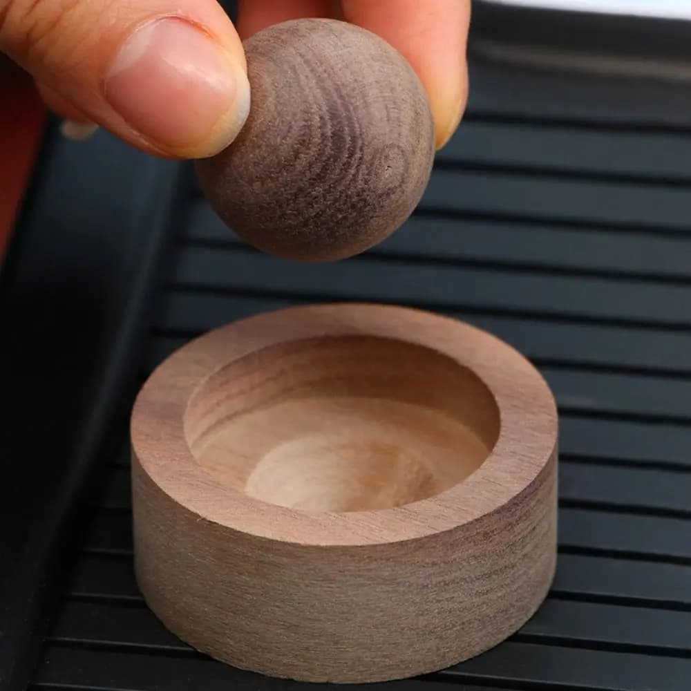 Diffuseur d'huiles essentielles sphérique domestique, bois élargi, parfumé, ornements en bois longue durée, ornements de chambre à coucher pour la maison