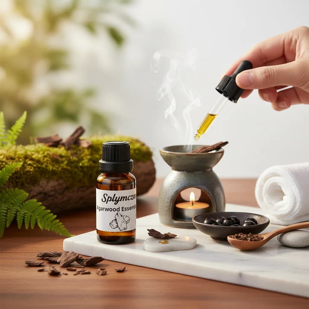 Huile Essentielle Végétale Pure et Naturelle : Lotus Bleu, Oud, Neem, Armoise – Huile Parfumée pour Diffuseur, Arôme d'Intérieur, Fabrication de Savons et Bougies DIY