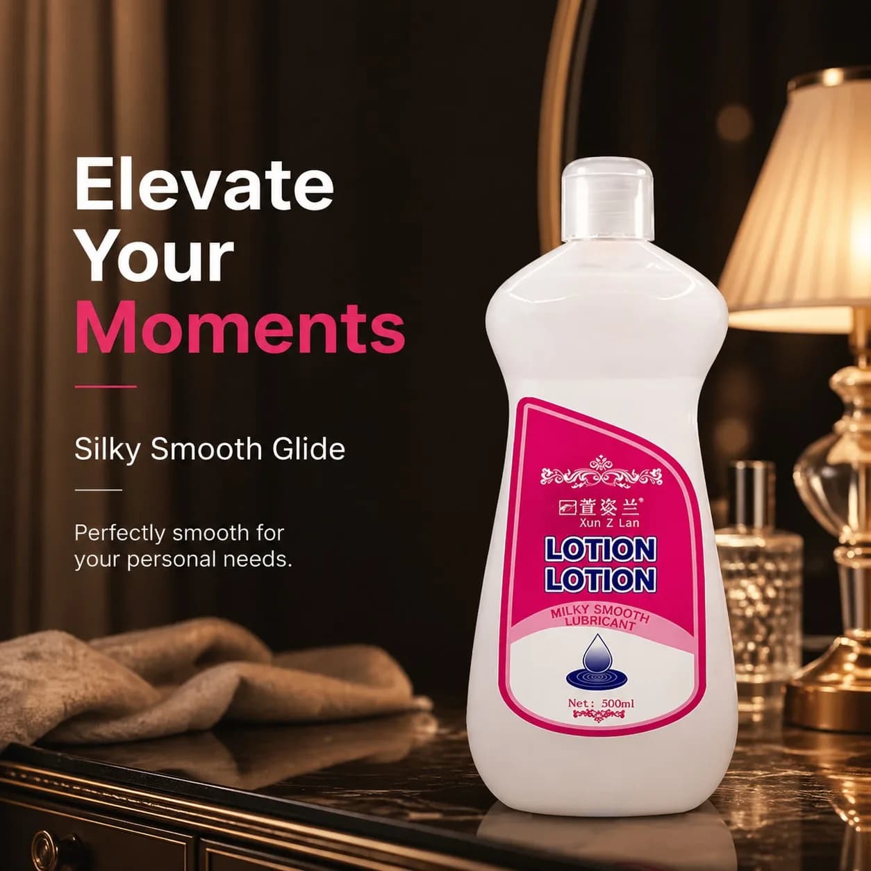 Lubrifiant liquide simulé pour soins intimes 500 ml, pour adultes, couleur lait blanc, soluble dans l'eau, pour le plaisir sexuel.