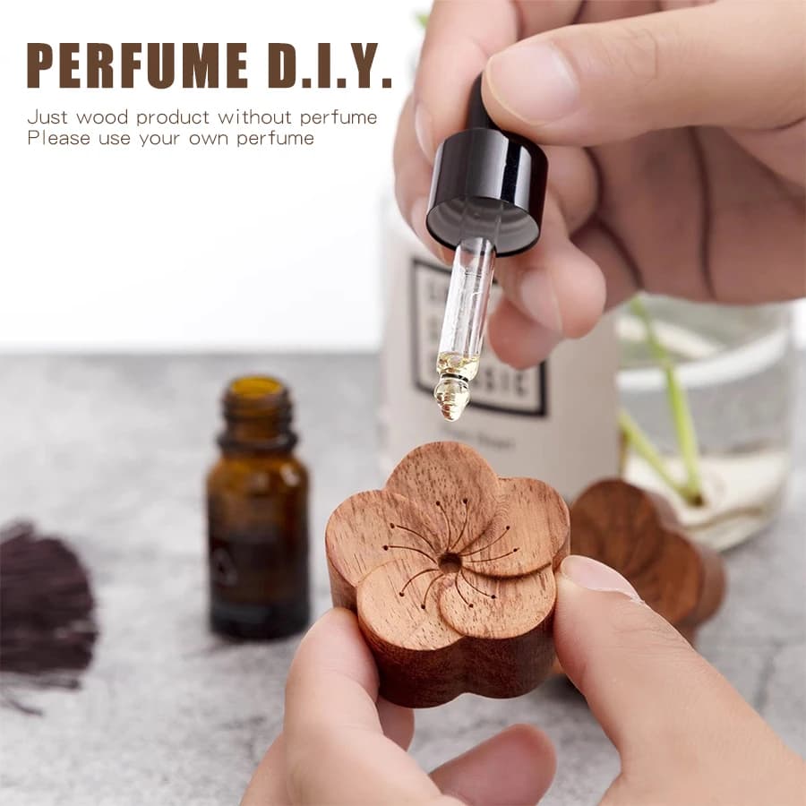 Diffuseur d'Arôme de Fleurs en Bois pour Décoration de Maison