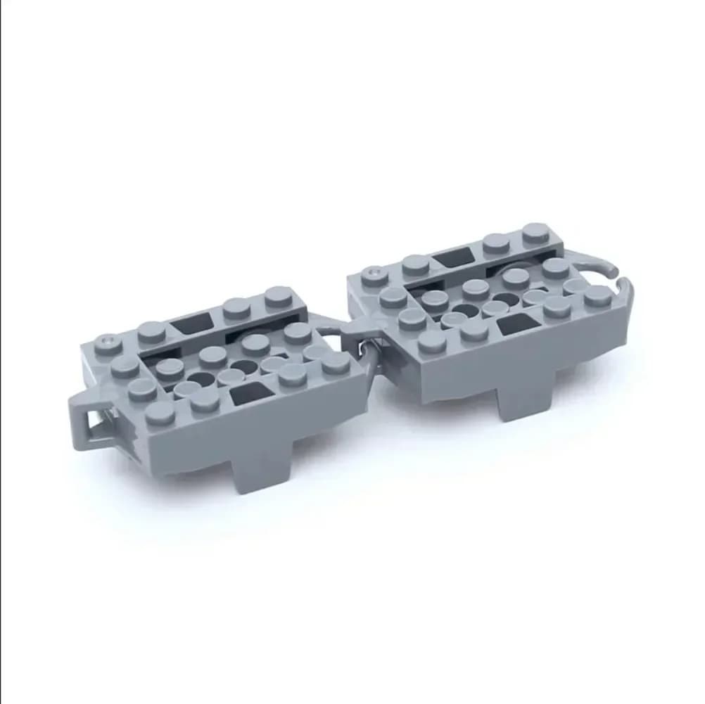 10 pièces montagnes russes voie ferrée ville Train pièce technique blocs de construction cadeau pour les enfants Compatible Leduo 26022 25059 25061