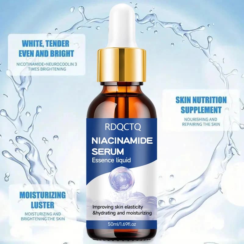 Sérum Niacinamide - Essence hydratante pour le visage pour l'élasticité de la peau, l'hydratation et l'alimentation en profondeur