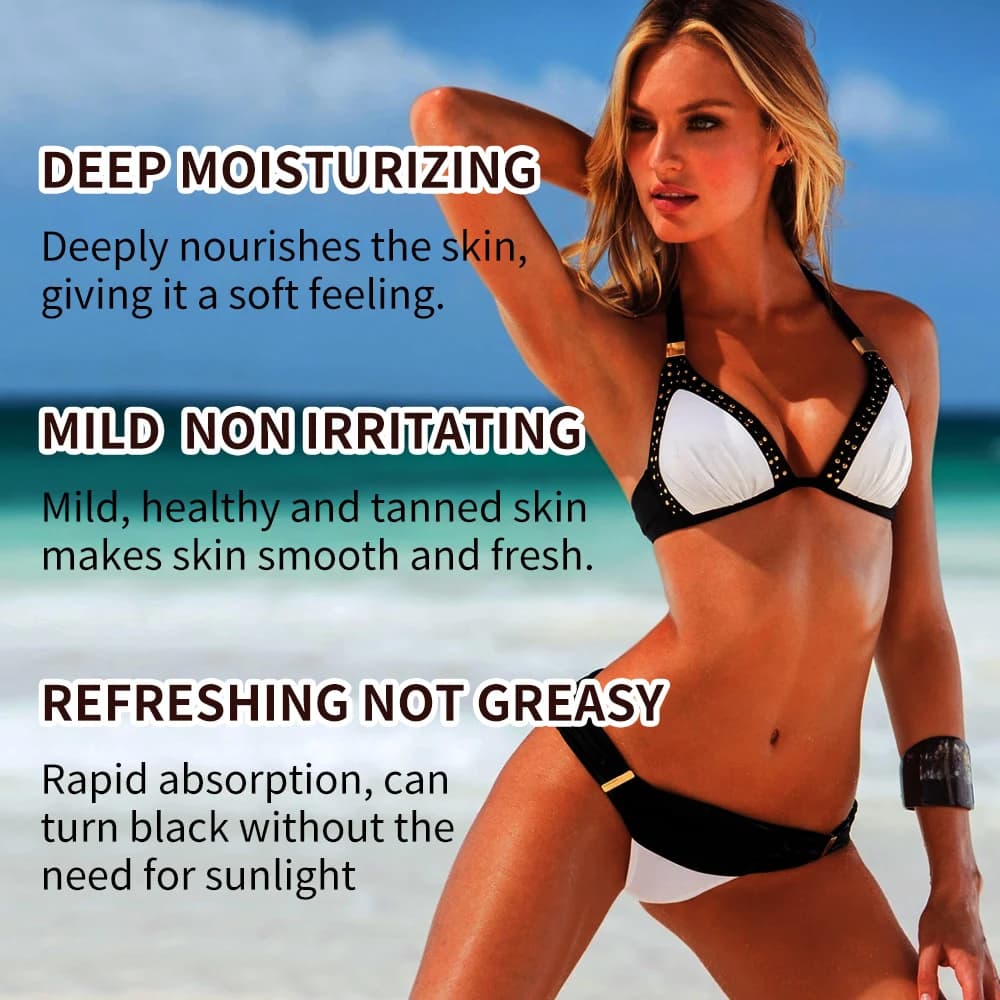 gouttes de bronzage, gouttes de bronzer, hydrate et hydrate, peuvent être bronzées rapidement, nouveaux arrivages d'été et tans pour longtemps,