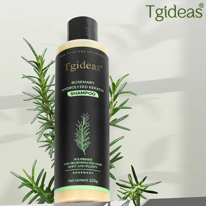 Shampooing bio à la rosemary Tgideas, kératine hydrolysée, nourrit le cuir chevelu, réduit la chute des cheveux, shampooing unisexe pour cheveux secs et fragiles