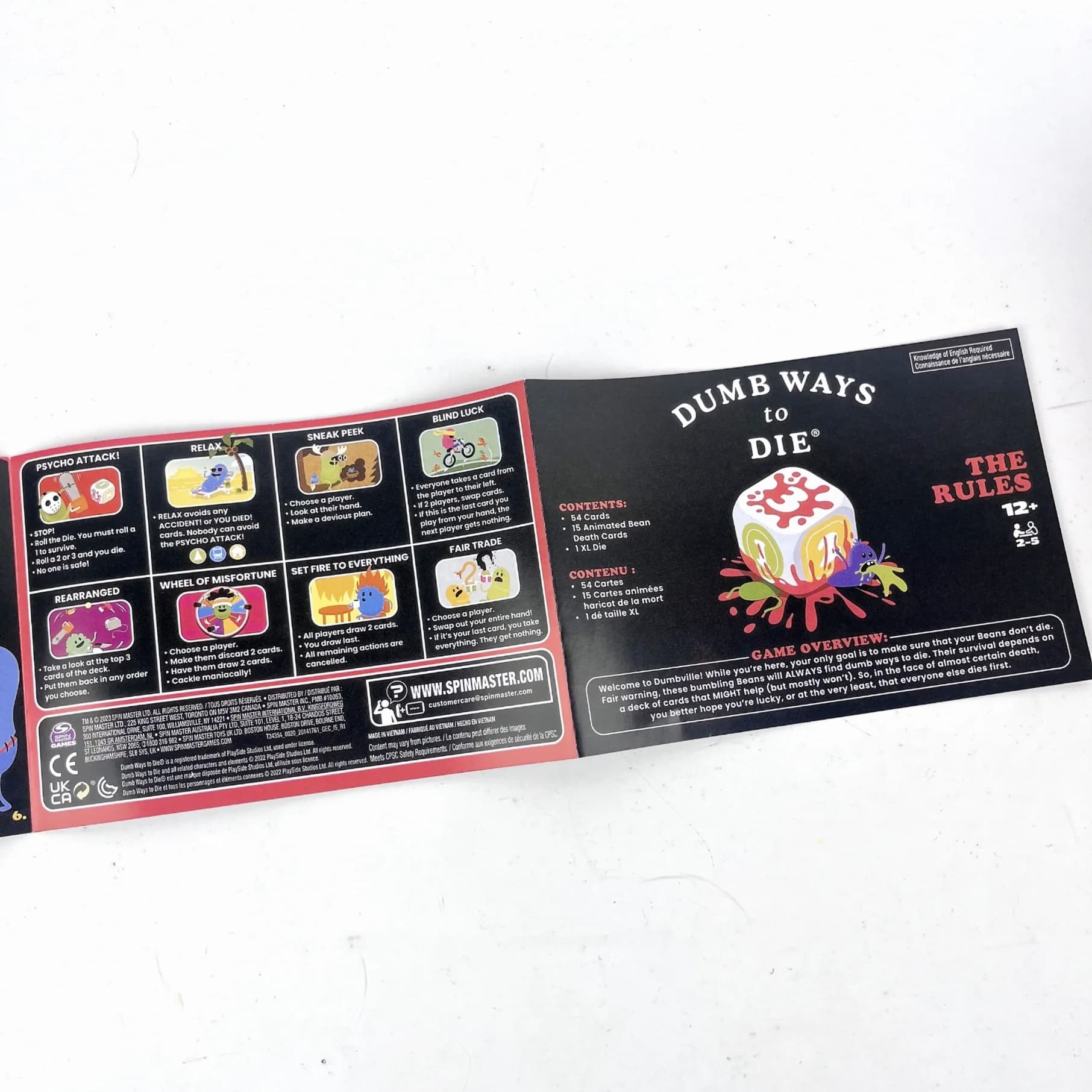 Dumb Ways to Die : The Crazy, Silly Ways to Die Party Card Game Jeux de société amusants pour adultes et familles
