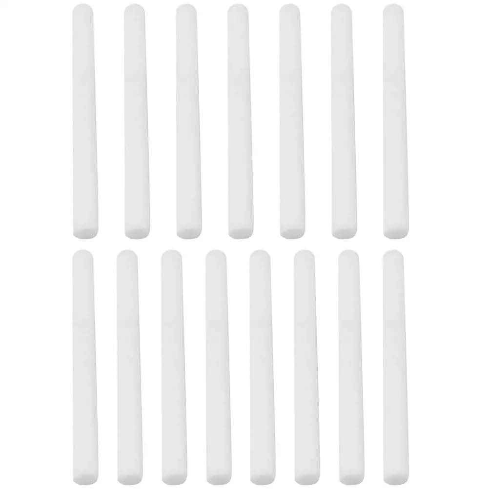 Bâtons de diffuseur en Fiber d'aromathérapie, bandes de coton, décor parfumé pour la maison, mèches d'huile essentielle, outils longs, couleur blanche, voyage, 15 pièces
