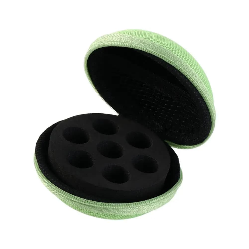 Organisateur de bouteilles d'huile, protecteur, 7 compartiments, forme ronde, sac de rangement, étui pour huile essentielle, boîte pour mini bouteilles, conteneur de gel