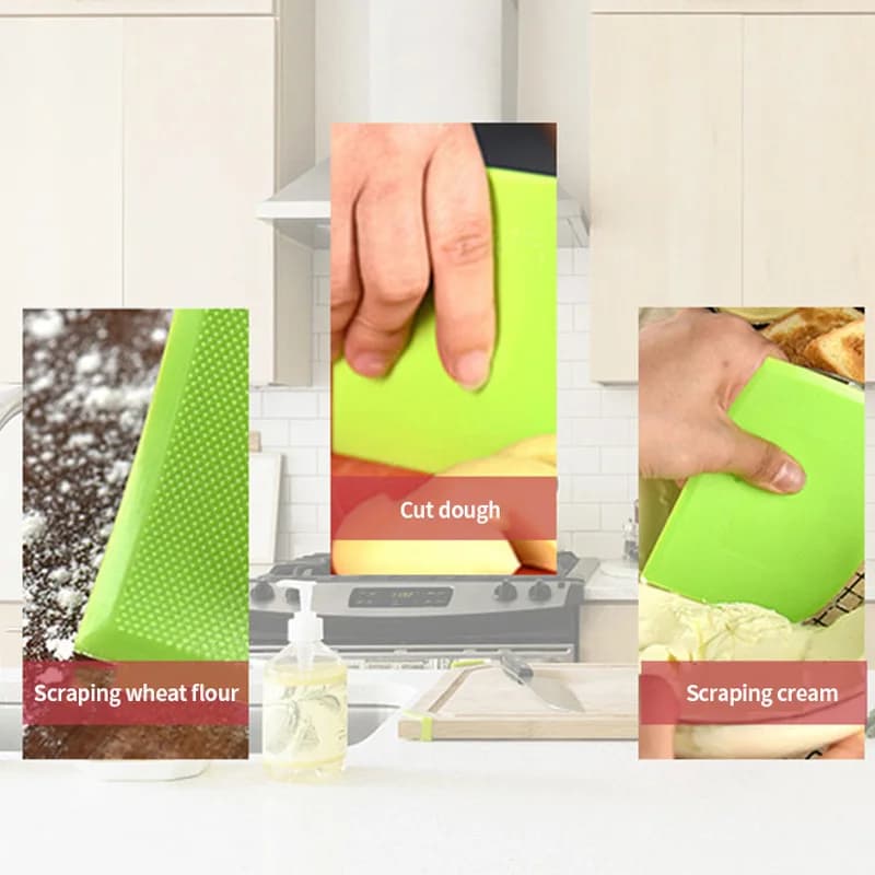 1 spatule à crème à gâteau en plastique, couteau à pâte, grattoir à beurre à bords lisses, outil de cuisson-essentiel pour un usage domestique