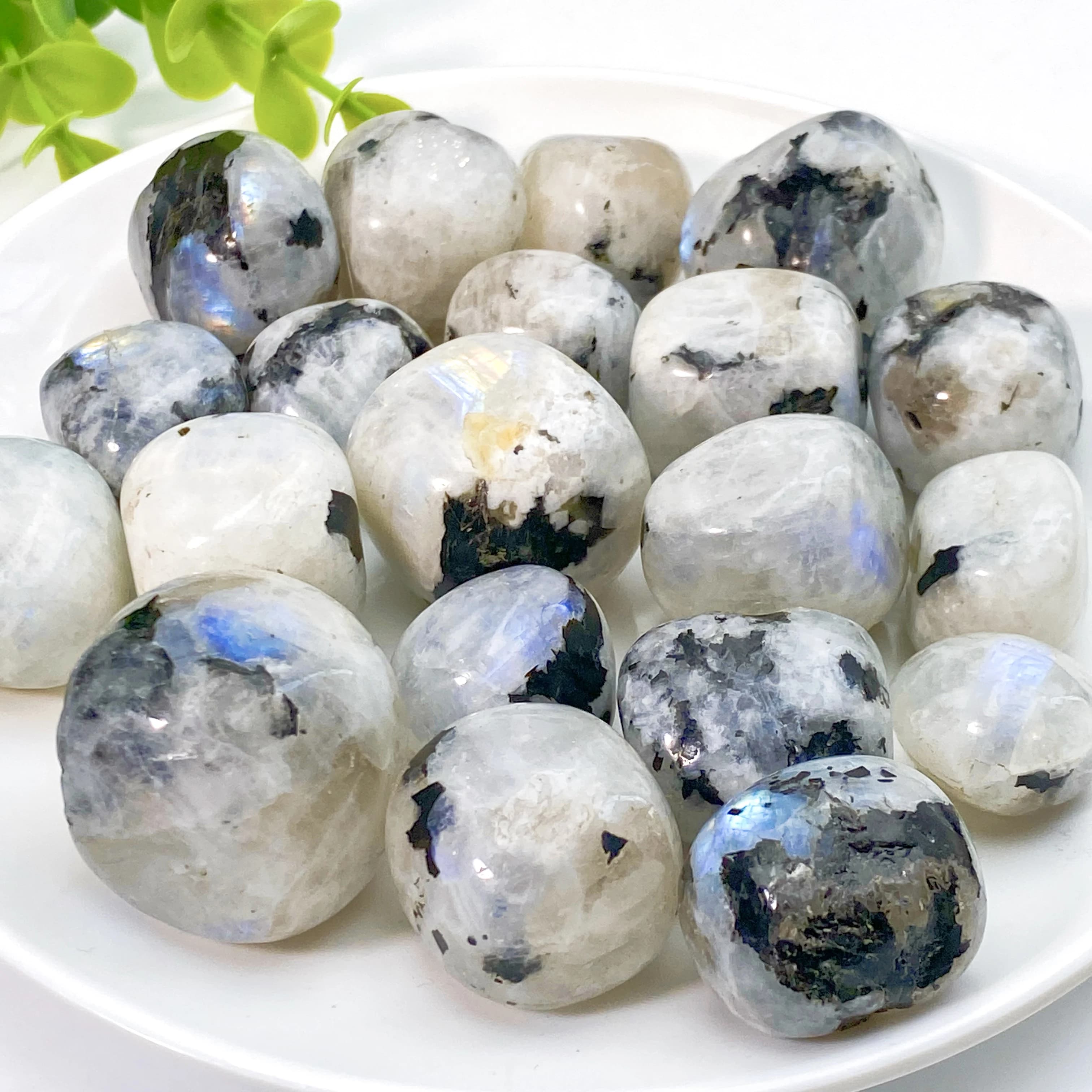 Pierres de lune arc-en-ciel 10-30mm, 5 pièces, décor d'aquarium de Pot de fleur, cadeau, décoration de maison, décorations DIY, décor de cour