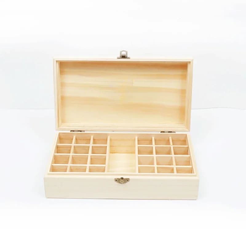 Pour DoTERRA boîte de stockage d'huiles essentielles en bois 25/21 compartiments boîte de rangement 15ML 24/20 + 1 compartiment boîte d'affichage d'huiles essentielles
