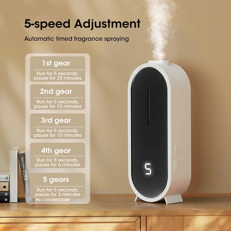 Diffuseur d'huiles essentielles ultrasonique mural portable USB pour la maison, le bureau, la désodorisation et l'aromathérapie