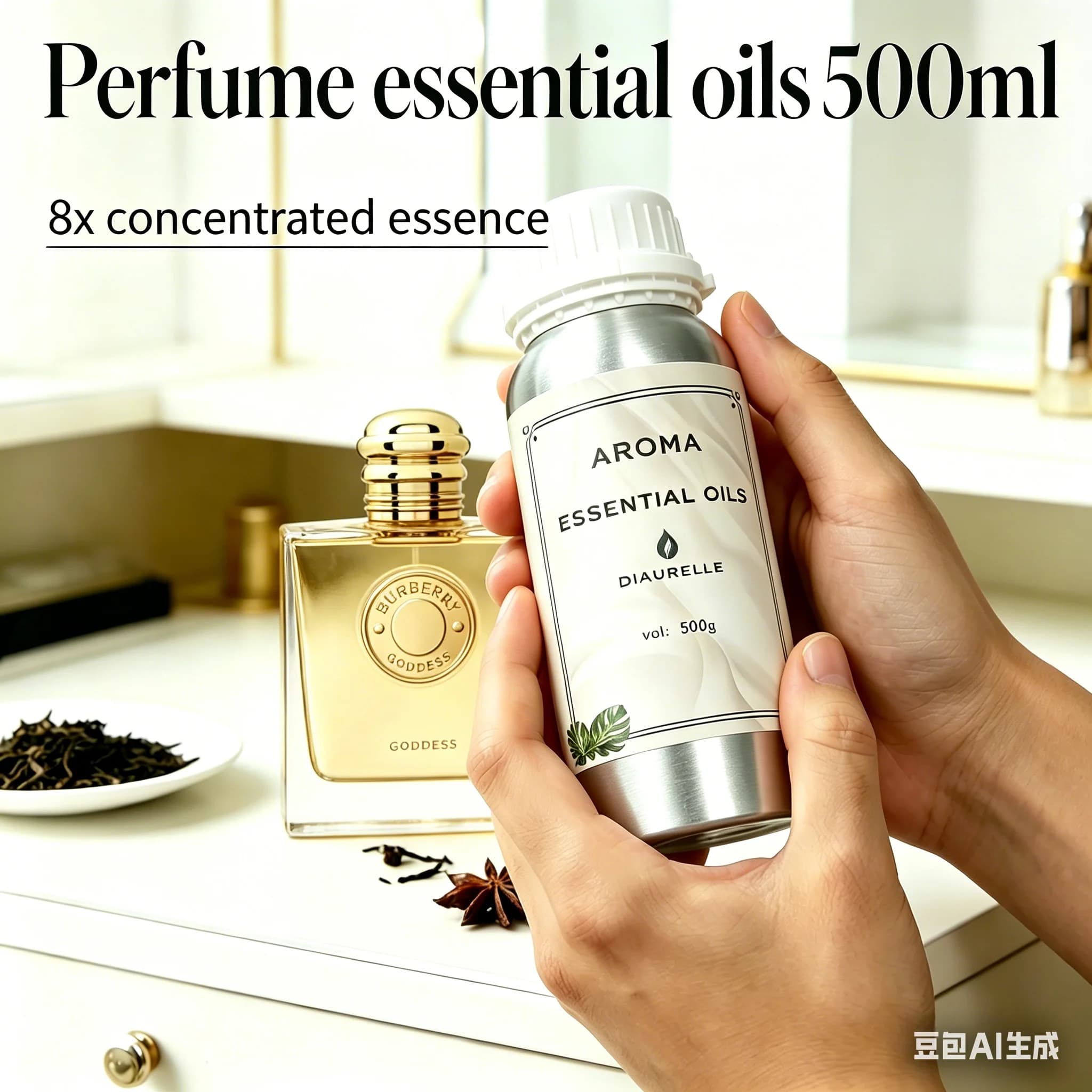 Diffuseur électrique d'huiles essentielles et de parfums 500 ml – Purificateur d'air et assainisseur d'ambiance pour la maison
