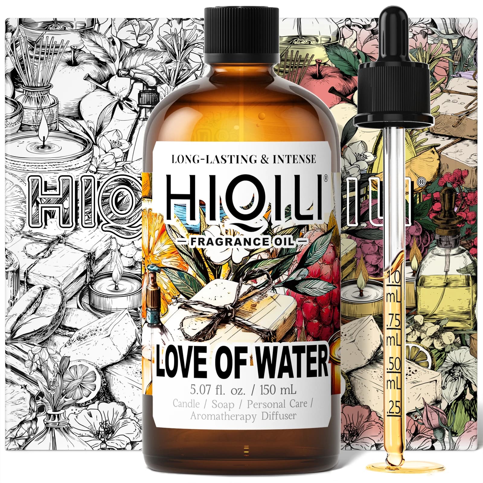 HIQILI Nouvelle série d'huiles parfumées 150 ml, 100 % naturelles et saines, adaptées pour le bricolage, les humidificateurs, les parfums de voiture, les cadeaux de fêtes