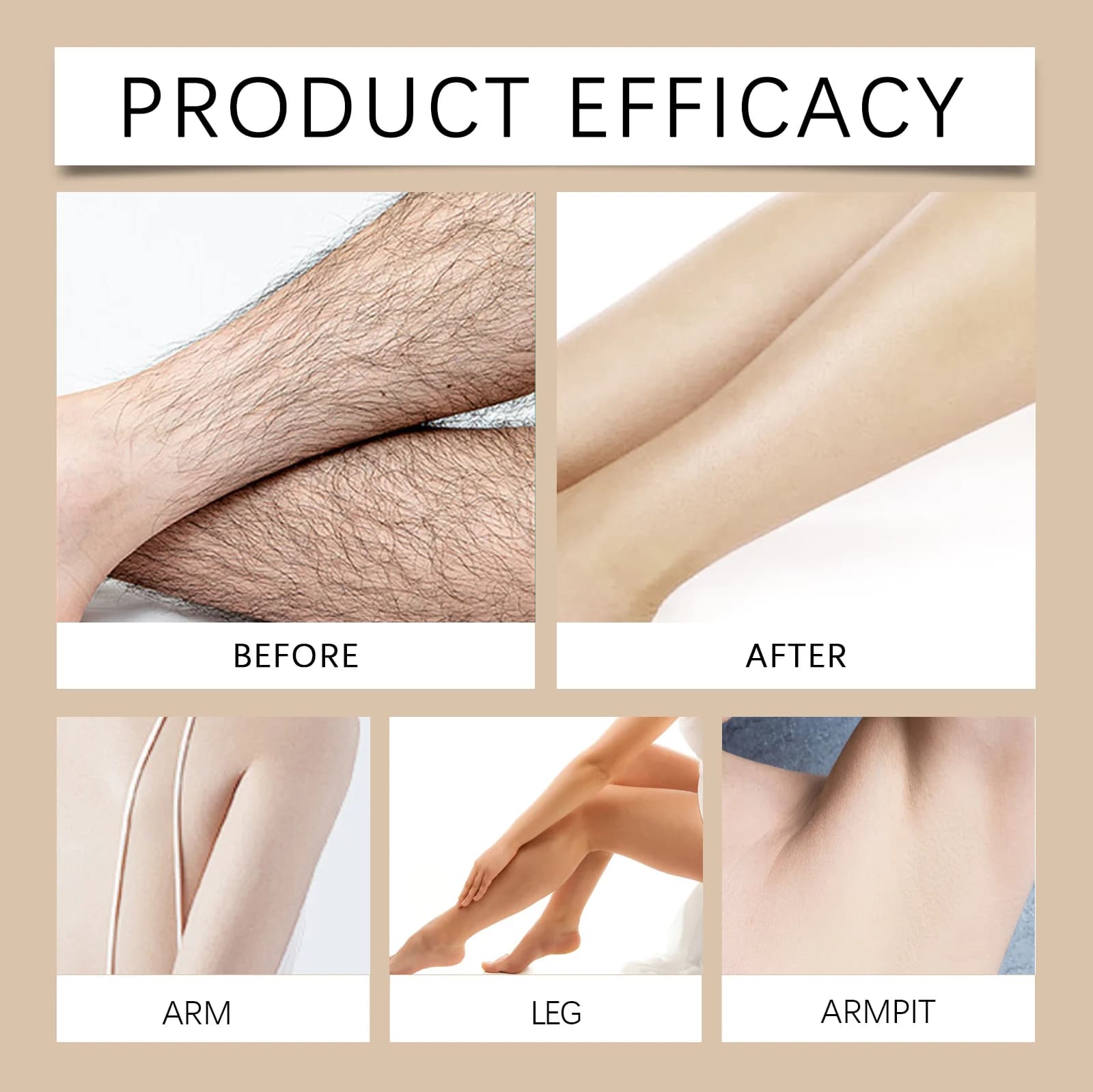 Crème d'épilation à l'huile de noix de coco, visage, aisselles, jambes, bras, barbe, épilateur rapide, indolore, nourrissant, peau lisse, inhibiteur de la croissance des cheveux