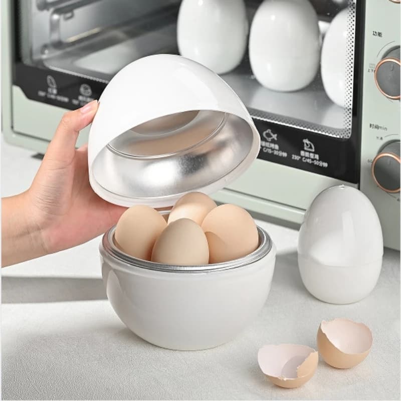Capacité pour 4 œufs, cuiseur à vapeur pour micro-ondes, chaudière, facile et rapide, 5 Minutes durs ou douces, outils de cuisine