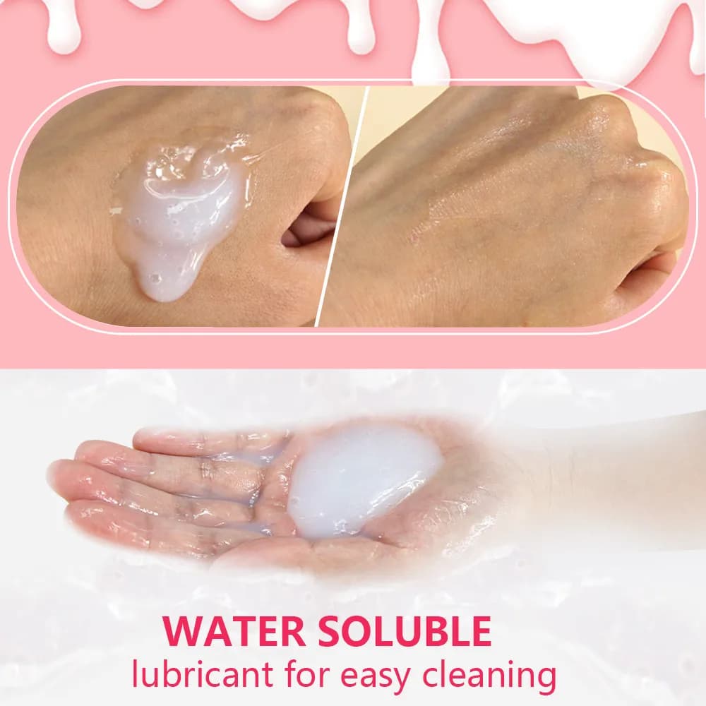 Lubrifiant pour le sexe de 500Ml, huile de Massage sexuelle à base d'eau pour jeu de Couple, lubrifiant visqueux blanc lait pour adultes, produits vaginaux et anaux, jouet sexuel
