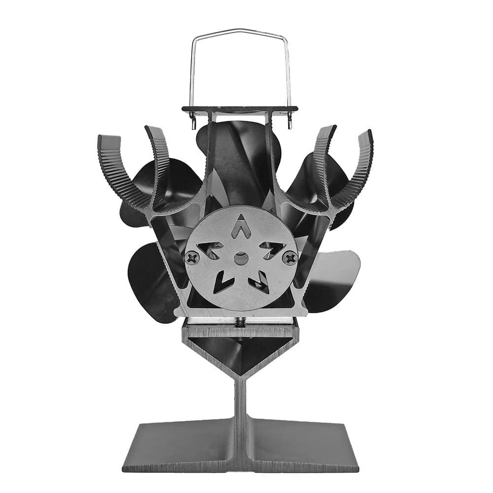 Ventilateur de poêle à chaleur Aucune électricité requise Fonctionnement silencieux Ventilateurs de poêle à énergie thermique pour cheminées de chauffage domestique Brûleur à bûches
