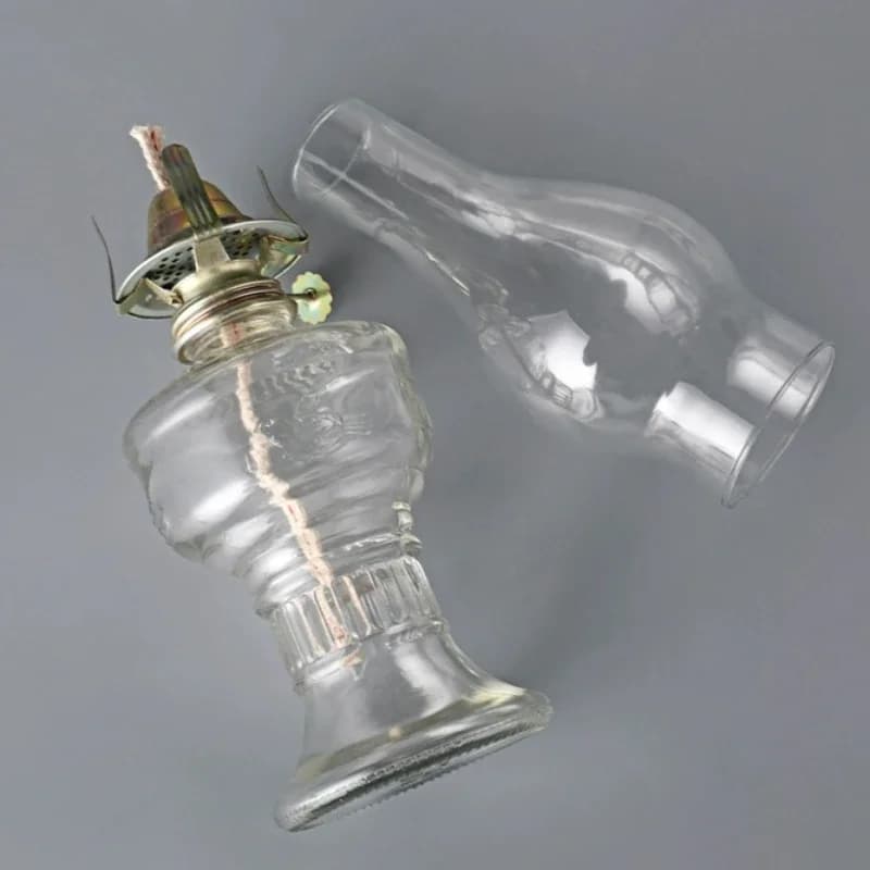 Lampe à huile rustique lanterne Vintage verre kérosène