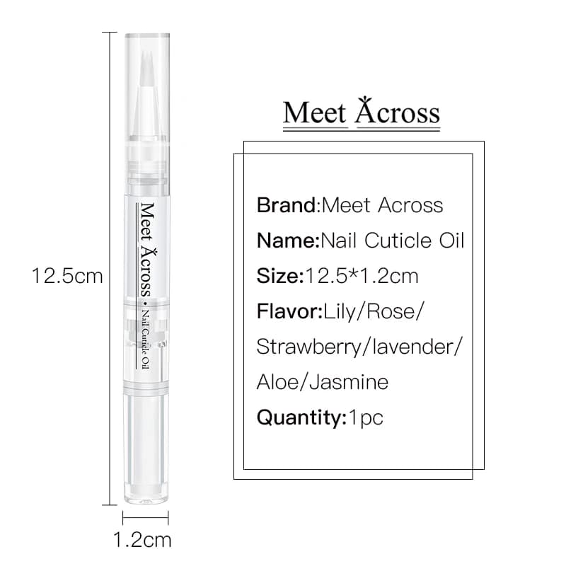 Stylo à huile pour la nutrition des ongles, renforcement des ongles pour les ongles fins et la croissance des ongles, traitement des cuticules, revitalisant, huile pour prévenir la nutrition des ongle