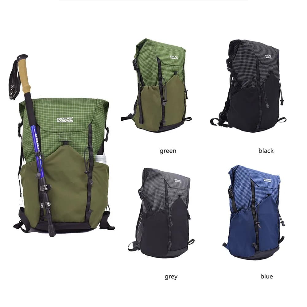 Sac à dos ultraléger 25L UHMWPE XPAC Sac à dos de randonnée pliable - Sac à dos roll-top anti-lash Sac à dos de trekking décontracté seulement 450g