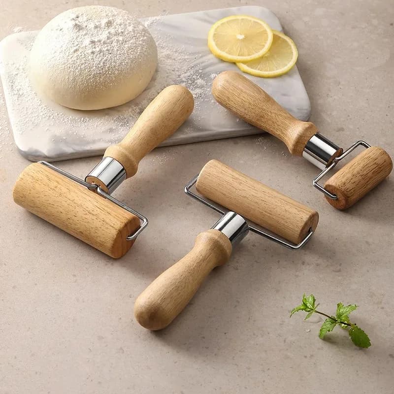 Rouleau à pâtisserie en bois, facile à utiliser, pour étaler uniformément la pâte à croûtes/pizza/autres outils de pâtisserie, 1 pièce