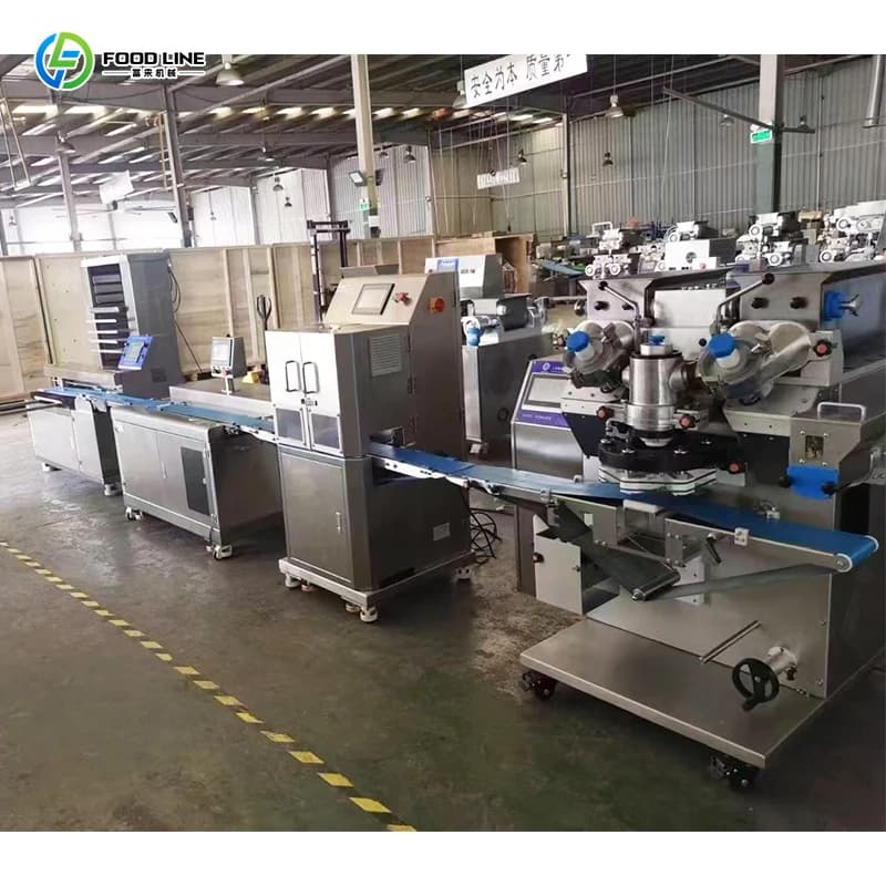 FOODLINE Machine automatique personnalisée pour la fabrication de pâtisseries, de tartes et de rouleaux, machine pour la fabrication de pâte feuilletée