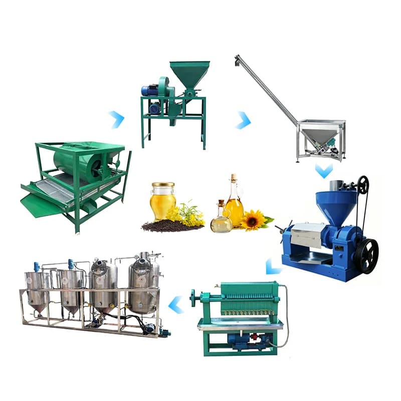Presse à huile spirale pour la fabrication d'huile de cuisson à froid à partir de graines de tournesol, de sésame, d'arachide et de soja, personnalisable