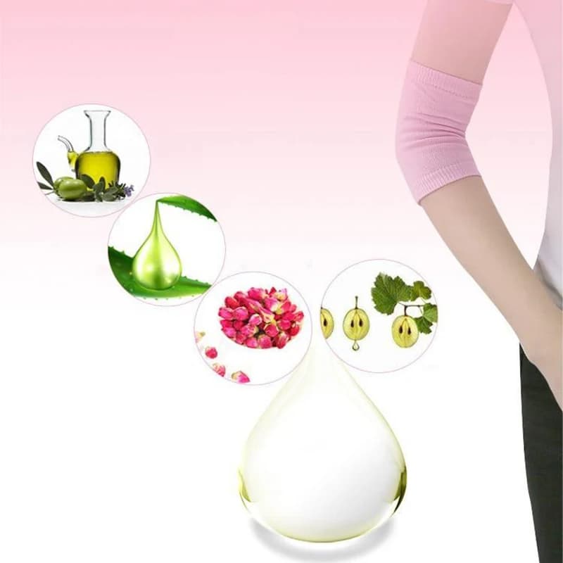 Manchon de Coude en Gel Hydratant pour Peau Sèche Respirant, Juste de Protection artificiel astique pour Spa à Domicile