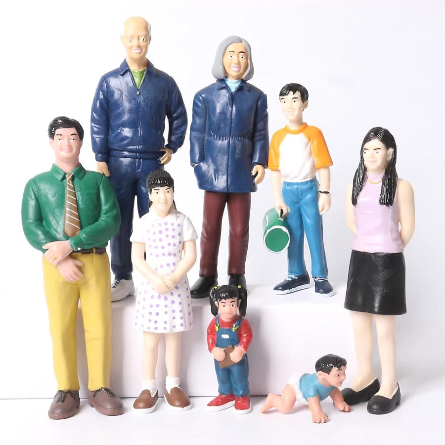 Familles multi-culture réalistes