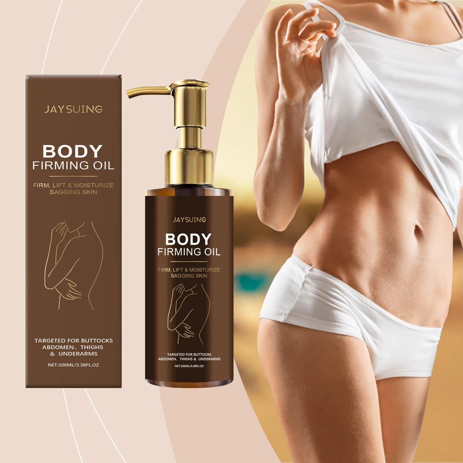 Huile corporelle raffermissante Anti-Cellulite hydratante, raffermissante pour la peau, Anti-âge pour le corps, rafraîchissante, raffermissante
