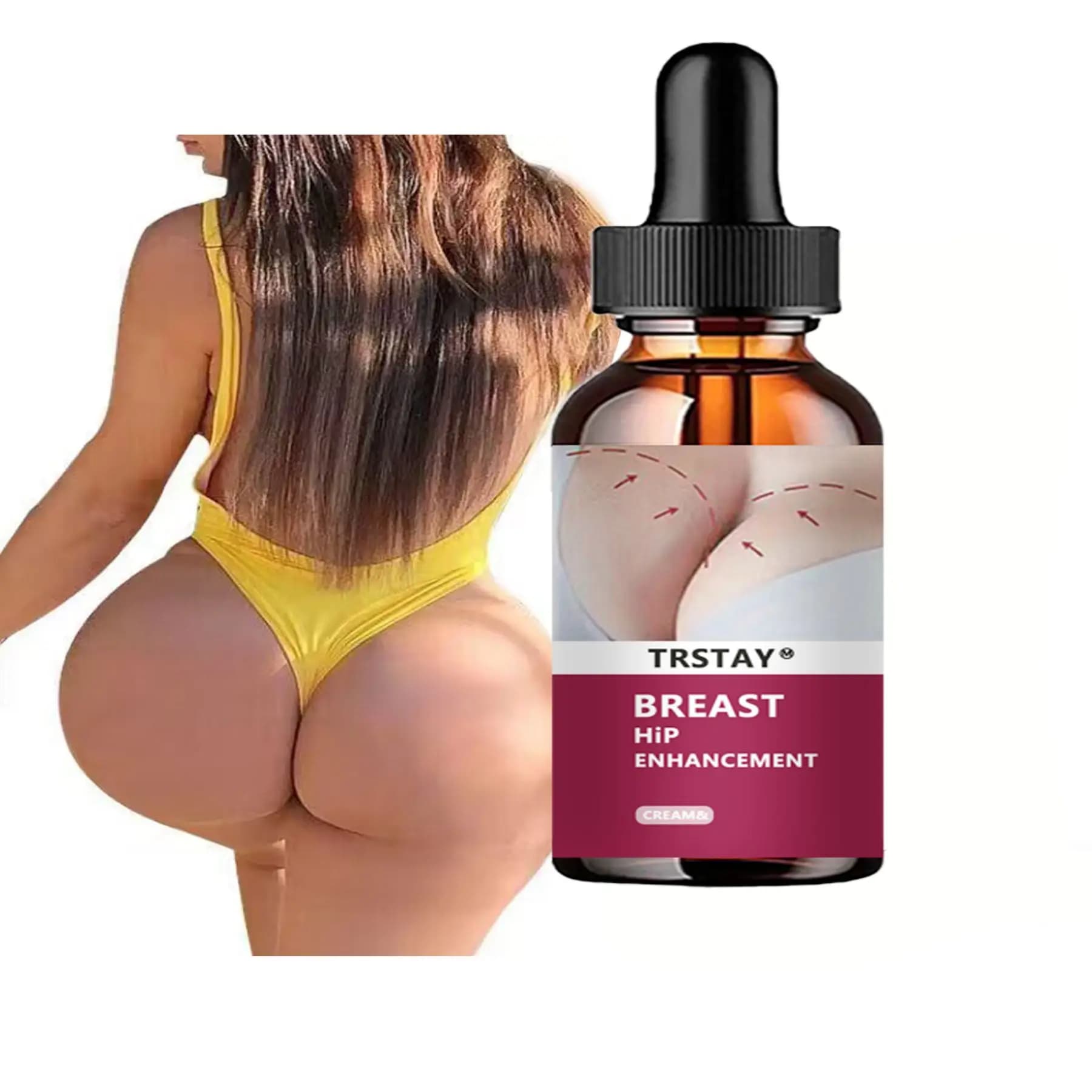 Huile Essentielle d'Agrandissement du Sein pour Femme, Château Raffermissant, Amélioration du Sein, Gros Buste, Agrandissement des Ches, 5ml, 15ml, 30ml, 50ml