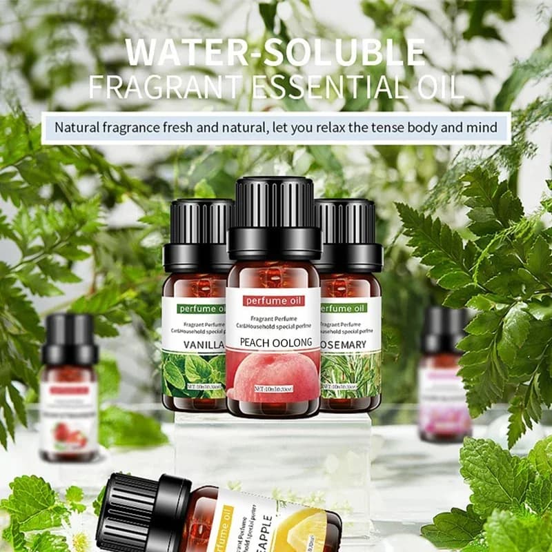 Huile essentielle végétale naturelle 10ml Eucalyptus Rose Freesia Gardenia vanille menthe poivrée 1 pièces huile essentielle d'arôme pour diffuseur
