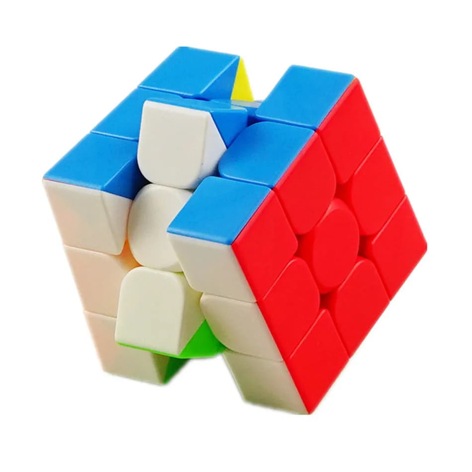 [ECube] Moyu Cubing classe Meilong 3/3C 3x3 magique sans autocollant 3 couches vitesse Cube magique professionnel Puzzle jouets pour enfants