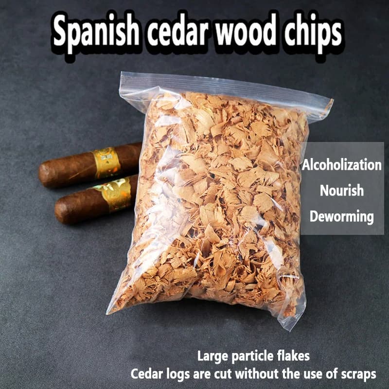 Copeaux de bois de cèdre espagnol, placage de papier de cèdre pour boîte à cigares, résistant à l'humidité, anti-moisissure, aromatique, accessoires pour humidor, outils pour cigares