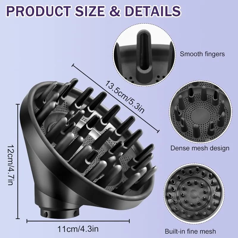 Diffuseur pour ondulations et boucles pour Dyson Airwrap HS01 HS05 HS08, deux modes de flux d'air ou de diffusion, accessoire diffuseur pour cheveux