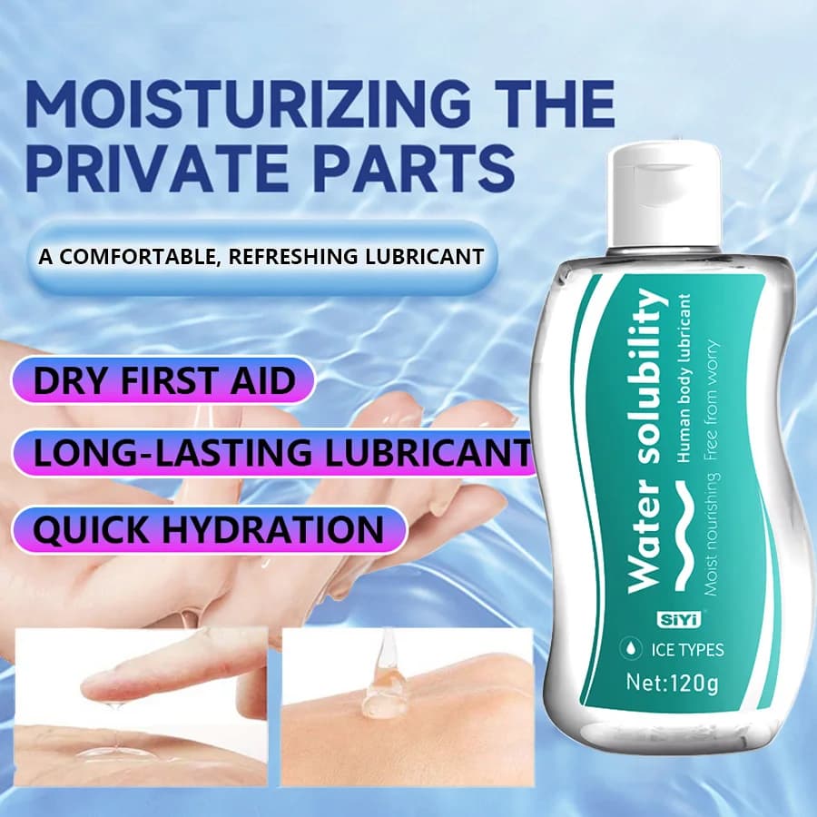 Lubrifiant sexuel à base d'eau 120ml pur naturel adulte