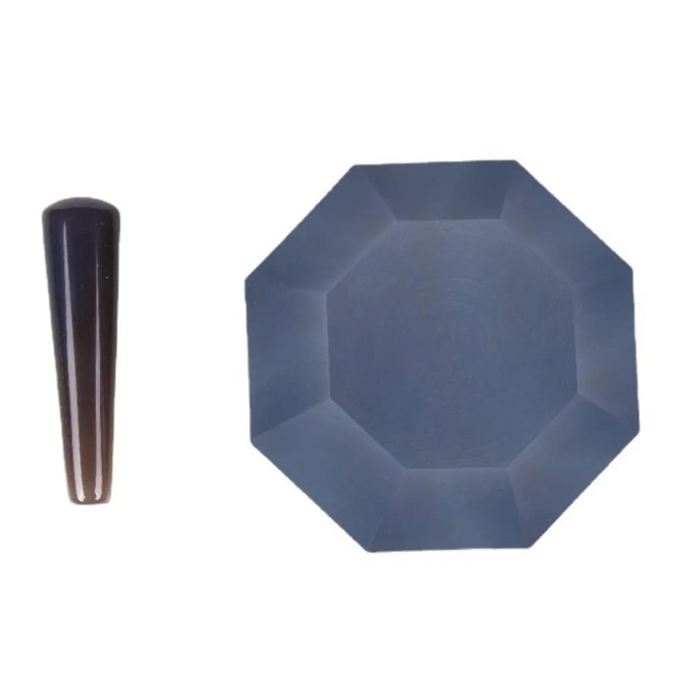 Le mortier d'agate naturelle est livré avec une tige de mortier assortie, bol de broyage de 30 à 90 mm de diamètre intérieur